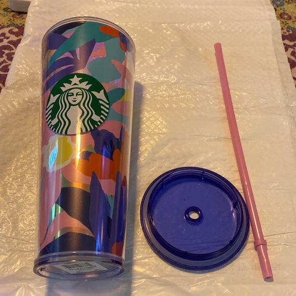 Starbucks pretty spring flowers tumbler in excellent used condition. H109 - Picture 6 of 6